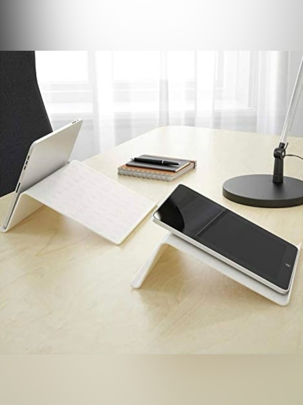 IKEA ISBERGET New White/Off-White Slim Profile Minimalist Tablet Stand